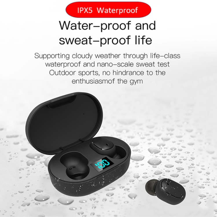 E6S LED Pantalla inalámbrica auricular TWS Bluetooth V5.0 Auriculares a prueba de audífonos bluetooth - 8