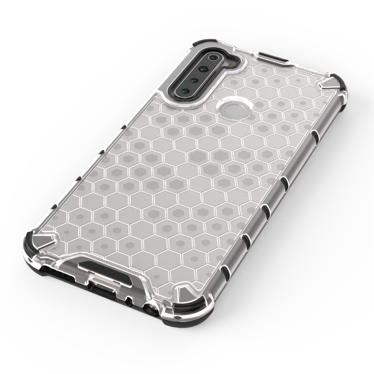 For OPPO Realme Pro Shockproof Honeycomb PC TPU Case(White)