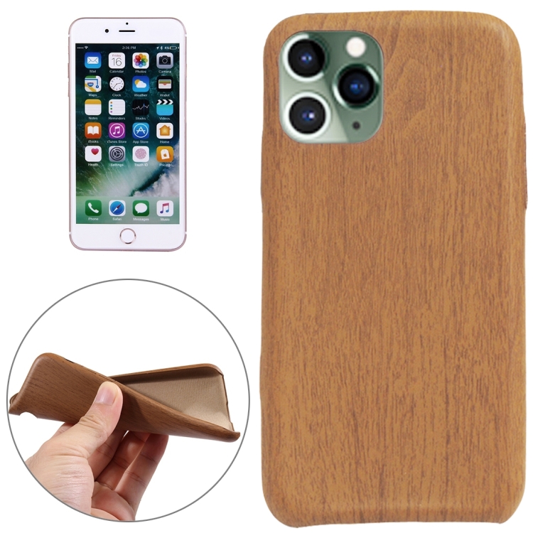For iPhone 11 (6.1) Wooden Mobile Phone Protective Case Mobile Phone Case Soft Shell(Brown) For iPhone 11 (6.1) Wooden Mobile Phone Protective Case Mobile Phone Case Soft Shell(Brown)