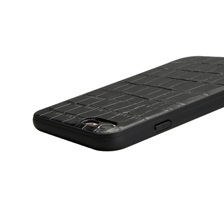 For iPhone SE 2022 / SE 2020 / 8 / 7 Crocodile Pattern TPU Shatter-resistant Mobile Phone Case(Black) For iPhone SE 2022 / SE 2020 / 8 / 7 Crocodile Pattern TPU Shatter-resistant Mobile Phone Case(Black)