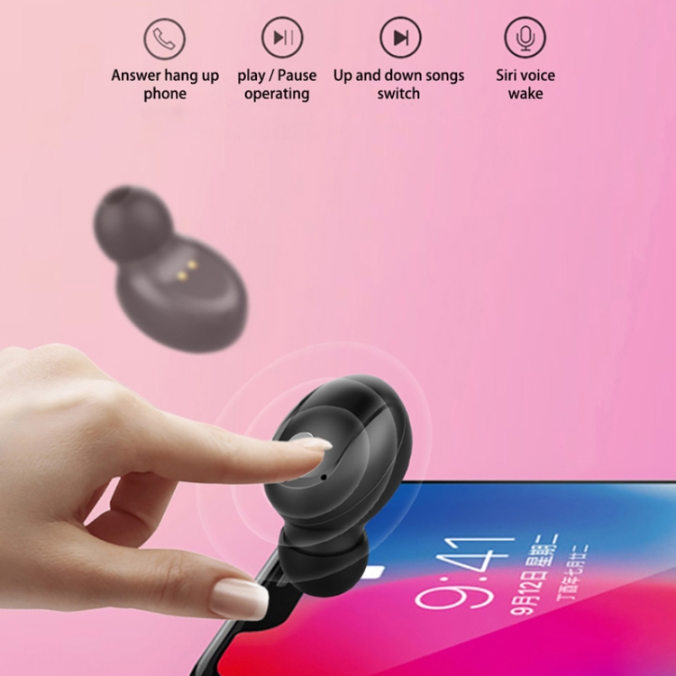 T5S TWS Bluetooth5.0 Earphone Large Capacity Power Bank Smart LED Display Binaural Wireless Hi-fi Headset(Black) T5S TWS Bluetooth5.0 Earphone Large Capacity Power Bank Smart LED Display Binaural Wireless Hi-fi Headset(Black)