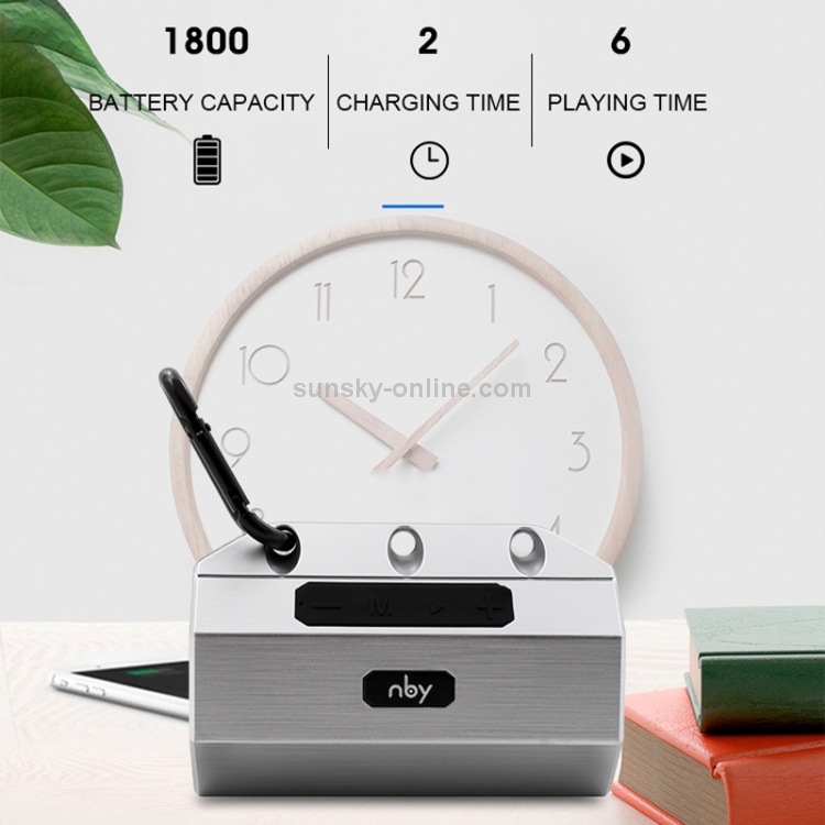 NBY 2290 Wireless Bluetooth Speaker Portable Waterproof Outdoor Loudspeaker Support TF Card & FM Radio NBY 2290 Wireless Bluetooth Speaker Portable Waterproof Outdoor Loudspeaker Support TF Card & FM Radio