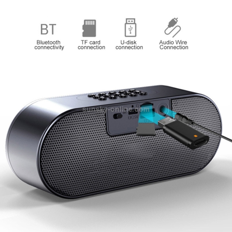 M6 Portable Bluetooth 5.0 Speaker Owl Alarm Clock Wireless 6D Surround Sound Stereo Speaker Support TF AUX FM Radio(Gold) M6 Portable Bluetooth 5.0 Speaker Owl Alarm Clock Wireless 6D Surround Sound Stereo Speaker Support TF AUX FM Radio(Gold)