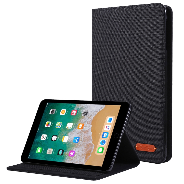 For iPad Mini 4 / 3 / 2 / 1 Cloth Teature Horizontal Flip PU Leather Case with with Holder & Card Slots(Black) For iPad Mini 4 / 3 / 2 / 1 Cloth Teature Horizontal Flip PU Leather Case with with Holder & Card Slots(Black)