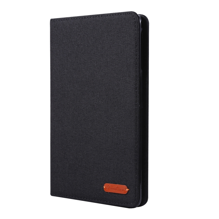 For iPad Mini 4 / 3 / 2 / 1 Cloth Teature Horizontal Flip PU Leather Case with with Holder & Card Slots(Black) For iPad Mini 4 / 3 / 2 / 1 Cloth Teature Horizontal Flip PU Leather Case with with Holder & Card Slots(Black)