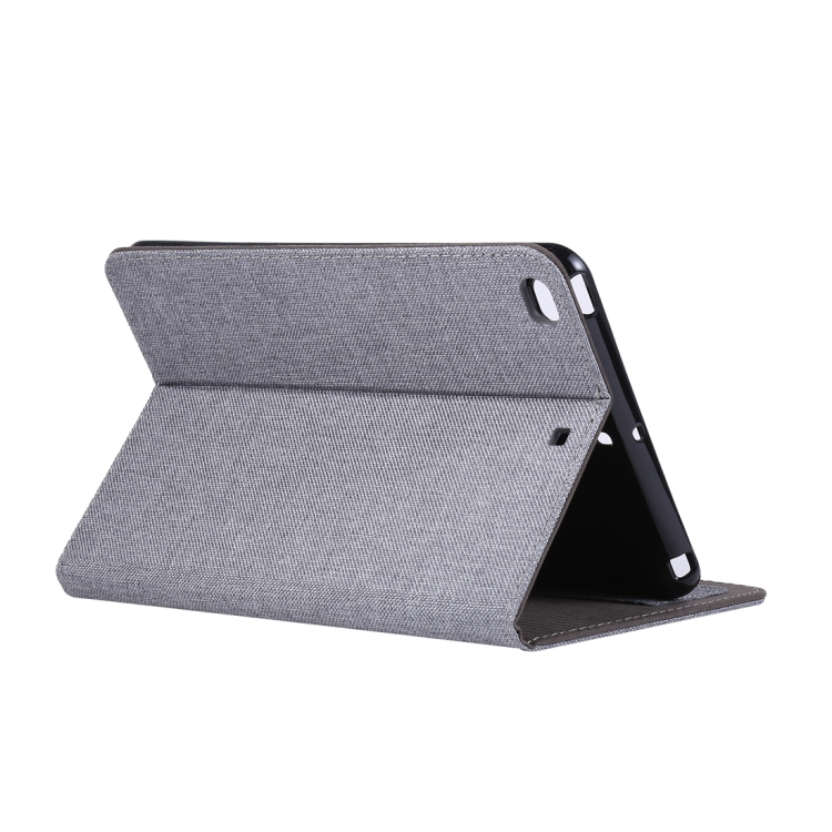 For iPad Mini 4 / 3 / 2 / 1 Cloth Teature Horizontal Flip PU Leather Case with with Holder & Card Slots(Black) For iPad Mini 4 / 3 / 2 / 1 Cloth Teature Horizontal Flip PU Leather Case with with Holder & Card Slots(Black)