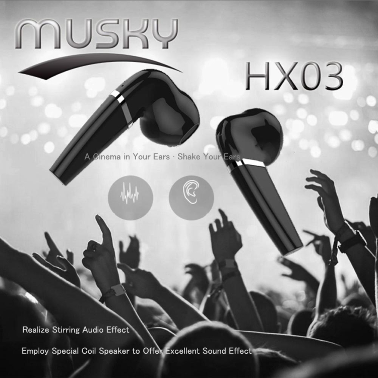 HX-03 Bluetooth5.0 Touch Control Earbud Hifi Sound Quality Clear Durable TWS Wireless Bluetooth Earphone(White) HX-03 Bluetooth5.0 Touch Control Earbud Hifi Sound Quality Clear Durable TWS Wireless Bluetooth Earphone(White)