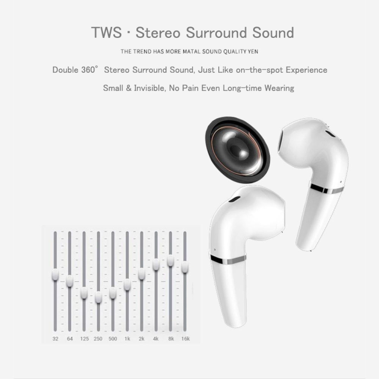 HX-03 Bluetooth5.0 Touch Control Earbud Hifi Sound Quality Clear Durable TWS Wireless Bluetooth Earphone(White) HX-03 Bluetooth5.0 Touch Control Earbud Hifi Sound Quality Clear Durable TWS Wireless Bluetooth Earphone(White)
