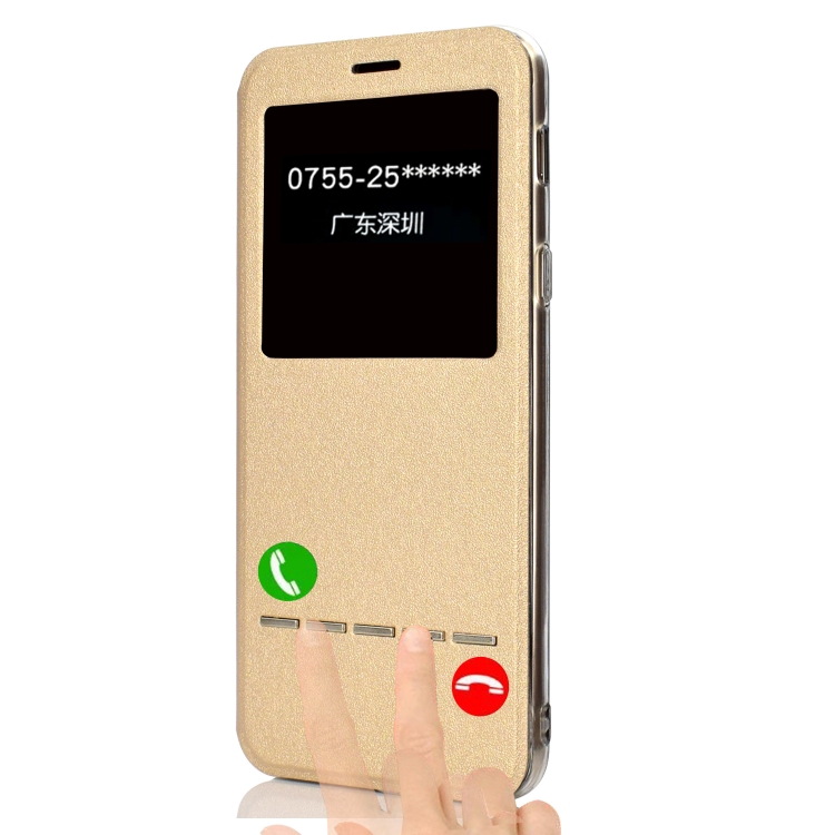 For iPhone 11 Matte Texture Horizontal Flip Bracket Mobile Phone Holster Window with Caller ID and Metal Button Slide To Unlock(Rose Gold) For iPhone 11 Matte Texture Horizontal Flip Bracket Mobile Phone Holster Window with Caller ID and Metal Button Slide To Unlock(Rose Gold)
