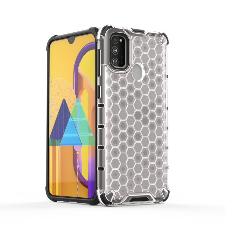 For Galaxy M30s Shockproof Honeycomb PC + TPU Case(White) For Galaxy M30s Shockproof Honeycomb PC + TPU Case(White)