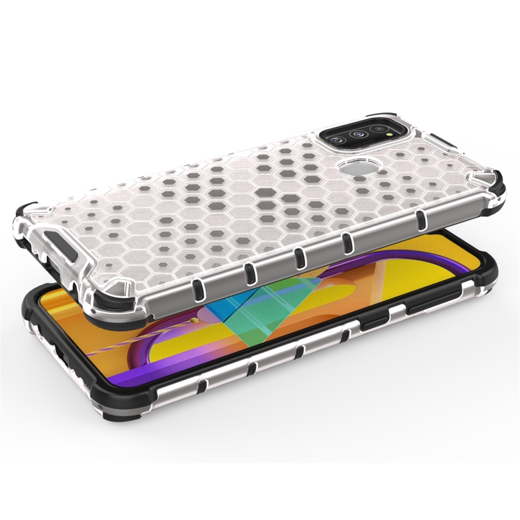For Galaxy M30s Shockproof Honeycomb PC + TPU Case(White) For Galaxy M30s Shockproof Honeycomb PC + TPU Case(White)