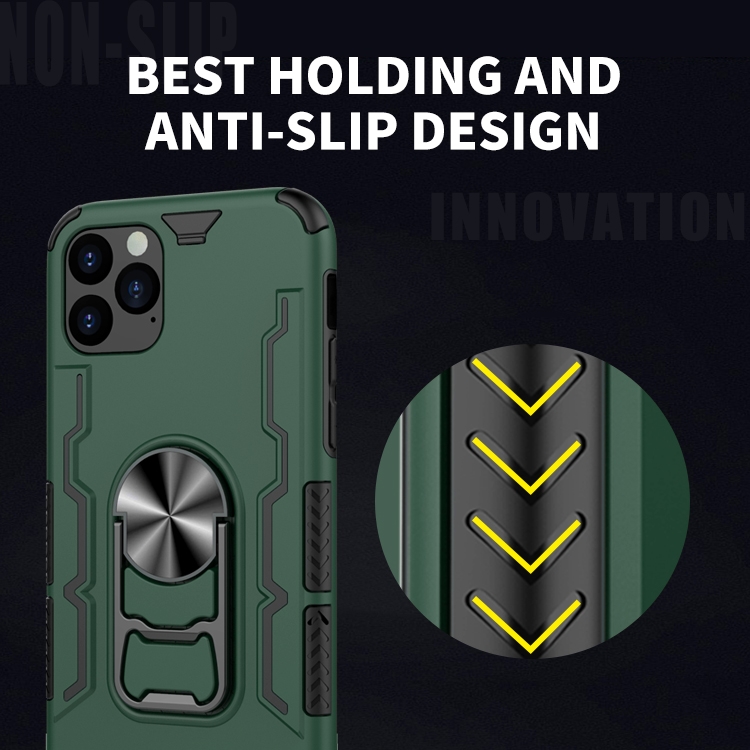 For iPhone 11 Pro Bear CaseStyle TPU + PC + Metal Rotating Support 3-in-1 Fall Proof Protective Shell(Deep Blue) For iPhone 11 Pro Bear CaseStyle TPU + PC + Metal Rotating Support 3-in-1 Fall Proof Protective Shell(Deep Blue)