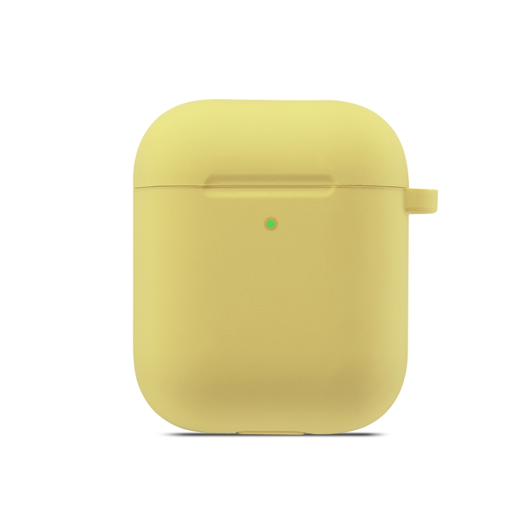 ENKAY Hat-Prince for Apple AirPods 1 / 2 Wireless Earphone Silicone Soft Protective Case with Carabiner and A Pair of Earplug(Yellow) ENKAY Hat-Prince for Apple AirPods 1 / 2 Wireless Earphone Silicone Soft Protective Case with Carabiner and A Pair of Earplug(Yellow)