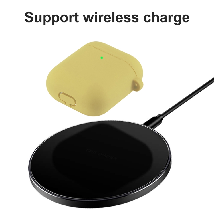ENKAY Hat-Prince for Apple AirPods 1 / 2 Wireless Earphone Silicone Soft Protective Case with Carabiner and A Pair of Earplug(Yellow) ENKAY Hat-Prince for Apple AirPods 1 / 2 Wireless Earphone Silicone Soft Protective Case with Carabiner and A Pair of Earplug(Yellow)