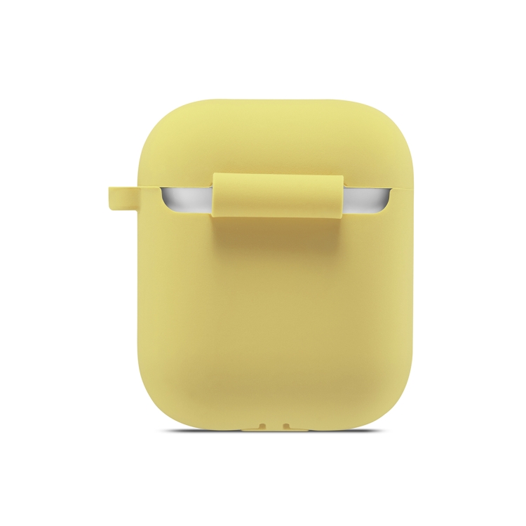 ENKAY Hat-Prince for Apple AirPods 1 / 2 Wireless Earphone Silicone Soft Protective Case with Carabiner and A Pair of Earplug(Yellow) ENKAY Hat-Prince for Apple AirPods 1 / 2 Wireless Earphone Silicone Soft Protective Case with Carabiner and A Pair of Earplug(Yellow)