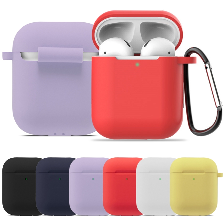 ENKAY Hat-Prince for Apple AirPods 1 / 2 Wireless Earphone Silicone Soft Protective Case with Carabiner and A Pair of Earplug(Yellow) ENKAY Hat-Prince for Apple AirPods 1 / 2 Wireless Earphone Silicone Soft Protective Case with Carabiner and A Pair of Earplug(Yellow)