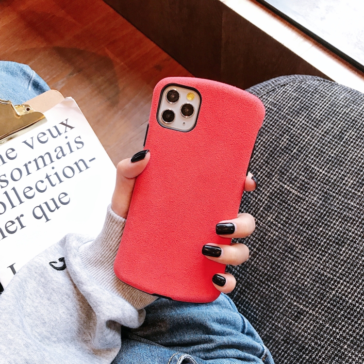For iPhone 11 Pro Super Fiber Cloth Small Waist Shape Mobile Phone Protection Shell(Red) For iPhone 11 Pro Super Fiber Cloth Small Waist Shape Mobile Phone Protection Shell(Red)