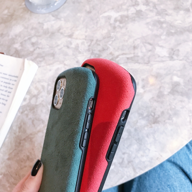 For iPhone 11 Pro Super Fiber Cloth Small Waist Shape Mobile Phone Protection Shell(Red) For iPhone 11 Pro Super Fiber Cloth Small Waist Shape Mobile Phone Protection Shell(Red)