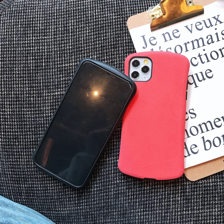 For iPhone 11 Pro Super Fiber Cloth Small Waist Shape Mobile Phone Protection Shell(Red) For iPhone 11 Pro Super Fiber Cloth Small Waist Shape Mobile Phone Protection Shell(Red)