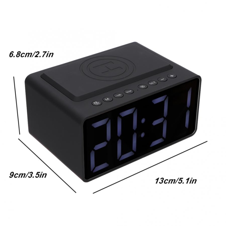 AEC BT508 Wireless Charging Bluetooth Speaker LED Alarm Clock Power Bank Three-In-One Speaker AEC BT508 Wireless Charging Bluetooth Speaker LED Alarm Clock Power Bank Three-In-One Speaker