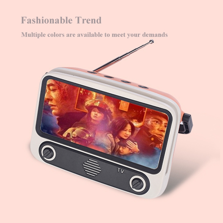 TV300 5W Retro TV Model Wireless Bluetooth Speaker with Holder, Support TF/USB/AUX/FM(Sky Blue) TV300 5W Retro TV Model Wireless Bluetooth Speaker with Holder, Support TF/USB/AUX/FM(Sky Blue)