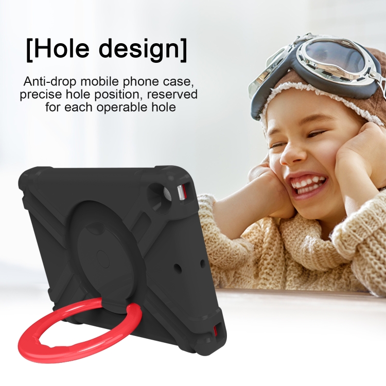 For iPad 10.2 EVA + PC Flat Protective Shell with 360 ° Rotating Bracket(Black+Red) For iPad 10.2 EVA + PC Flat Protective Shell with 360 ° Rotating Bracket(Black+Red)