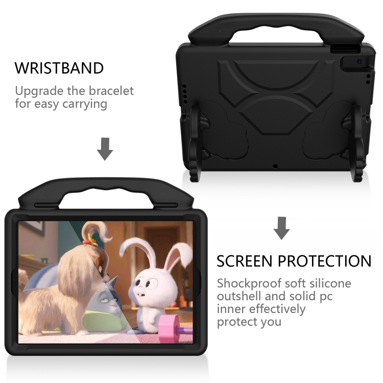 For iPad Air3 10.5 inch EVA Flat Anti Falling Protective Shell with Thumb Bracket(Black) For iPad Air3 10.5 inch EVA Flat Anti Falling Protective Shell with Thumb Bracket(Black)