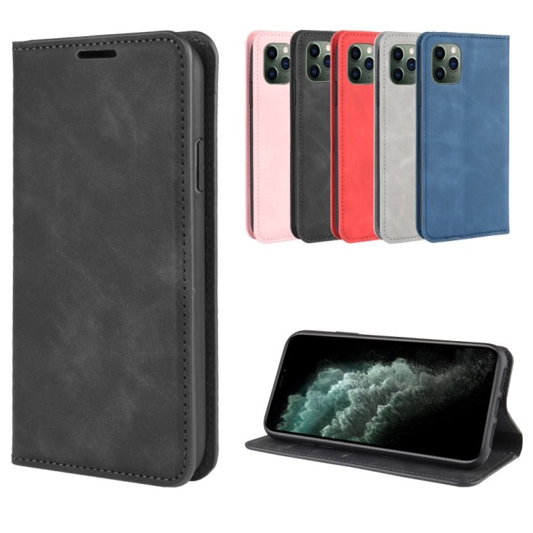 For iPhone SE 2022 / SE 2020 / 8 / 7 Retro-skin Business Magnetic Suction Leather Case with Purse-Bracket-Chuck(Black) For iPhone SE 2022 / SE 2020 / 8 / 7 Retro-skin Business Magnetic Suction Leather Case with Purse-Bracket-Chuck(Black)