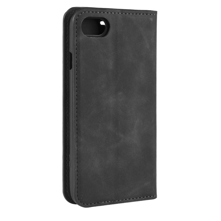 For iPhone SE 2022 / SE 2020 / 8 / 7 Retro-skin Business Magnetic Suction Leather Case with Purse-Bracket-Chuck(Black) For iPhone SE 2022 / SE 2020 / 8 / 7 Retro-skin Business Magnetic Suction Leather Case with Purse-Bracket-Chuck(Black)