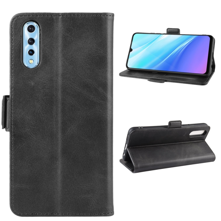 For Vivo Y7S /iQOO Neo / Z5 Double Buckle Crazy Horse Business Mobile Phone  Holster with Card