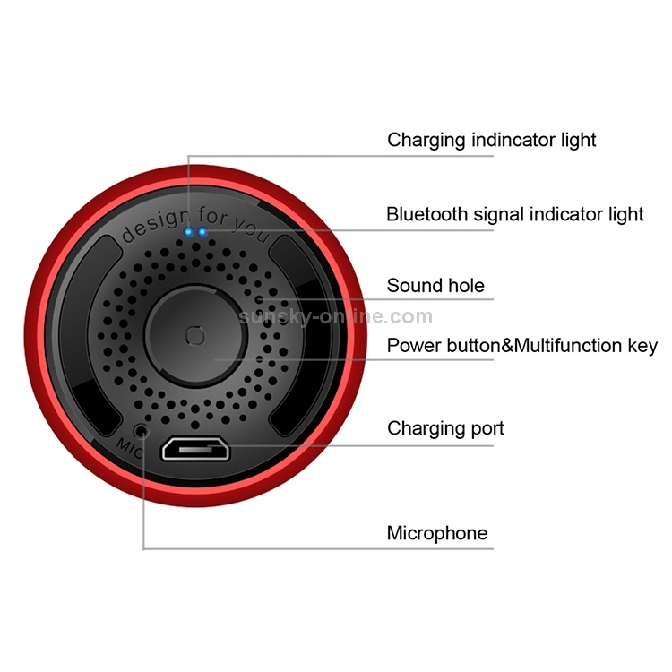 M9 Bluetooth5.0 Subwoofer Portable Speaker Aluminium Alloy Body Music Player(Red) M9 Bluetooth5.0 Subwoofer Portable Speaker Aluminium Alloy Body Music Player(Red)
