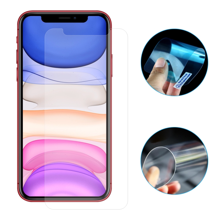 For iPhone 11 / XR ENKAY Hat-Prince HD Transparent Flexible Nano Explosion-proof Membrane For iPhone 11 / XR ENKAY Hat-Prince HD Transparent Flexible Nano Explosion-proof Membrane