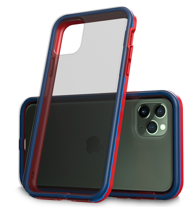 For iPhone 11 TPU+PC Polish Case Drop & Shockproof & Scratch-Resistant(Red+Blue) For iPhone 11 TPU+PC Polish Case Drop & Shockproof & Scratch-Resistant(Red+Blue)