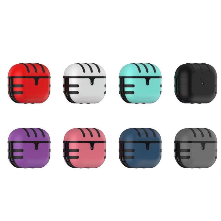 For Apple AirPods Pro Cat Texture Bluetooth Headphone PC Spray Oil Feel TPU Protective Case(Red) For Apple AirPods Pro Cat Texture Bluetooth Headphone PC Spray Oil Feel TPU Protective Case(Red)