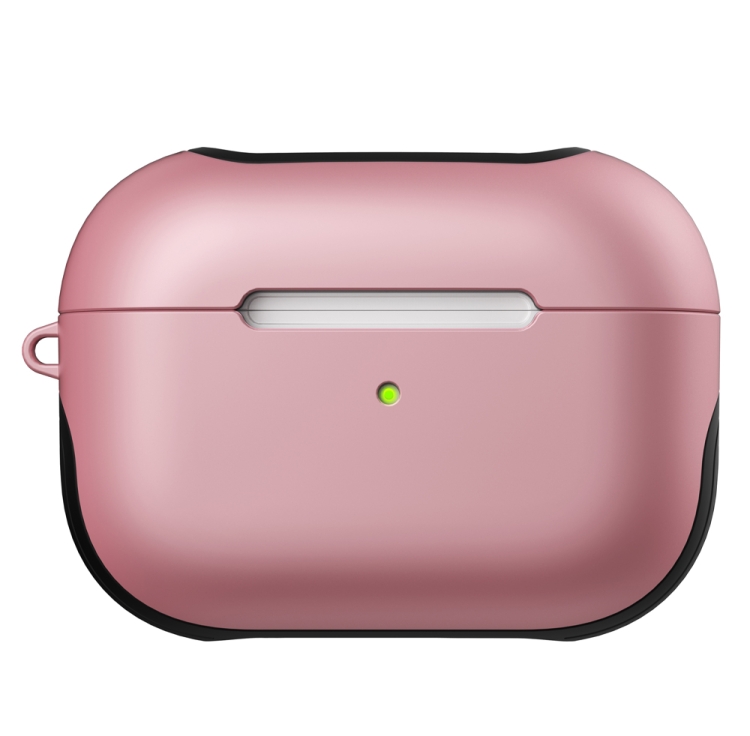 For Apple AirPods Pro Glossy PC Bluetooth Headphone Protective Case(Pink) For Apple AirPods Pro Glossy PC Bluetooth Headphone Protective Case(Pink)