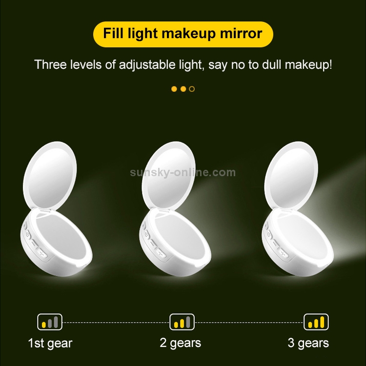 Makeup Mirror And Bluetooth Speaker For Fill Light Lamp(Green)