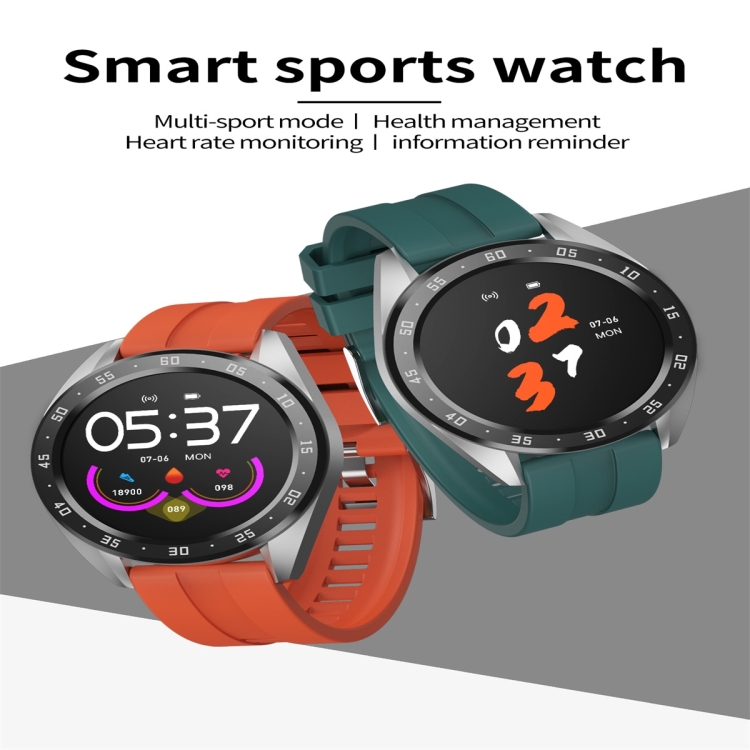 SUNSKY - X10 Reloj inteligente con pantalla a color IPS de 1.3 pulgadas  IP67 a prueba de agua, correa de silicona, recordatorio de llamada de  soporte / monitoreo de frecuencia cardíaca /