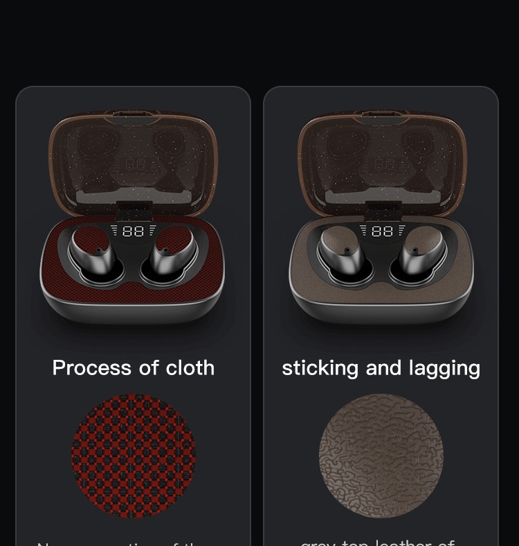 ES02 Bluetooth 5.0+EDR In-ear Stereo Bluetooth Earphone With Digital Display Charging Bin(Patch Version) ES02 Bluetooth 5.0+EDR In-ear Stereo Bluetooth Earphone With Digital Display Charging Bin(Patch Version)