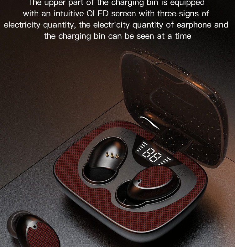 ES02 Bluetooth 5.0+EDR In-ear Stereo Bluetooth Earphone With Digital Display Charging Bin(Patch Version) ES02 Bluetooth 5.0+EDR In-ear Stereo Bluetooth Earphone With Digital Display Charging Bin(Patch Version)
