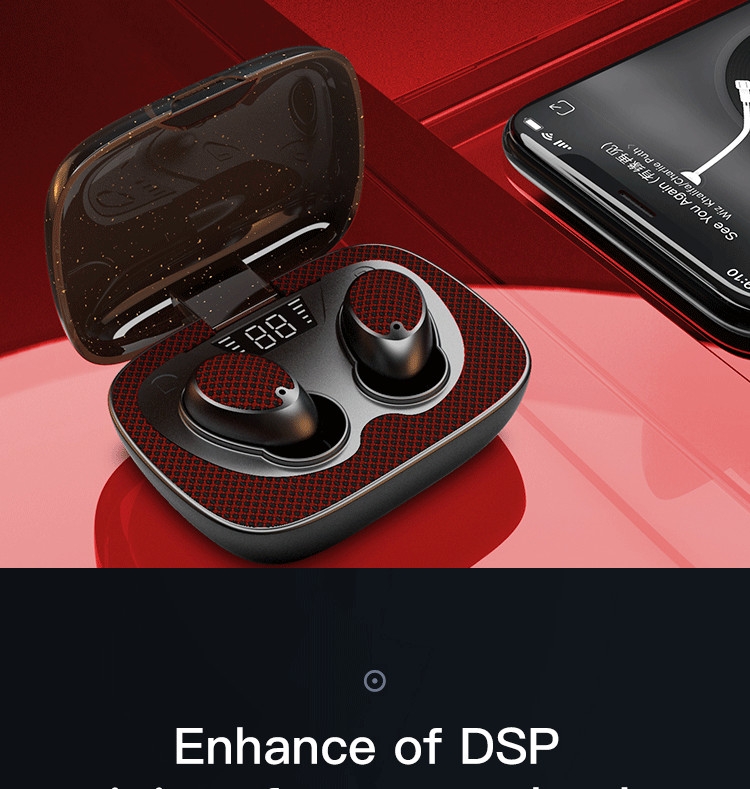 ES02 Bluetooth 5.0+EDR In-ear Stereo Bluetooth Earphone With Digital Display Charging Bin(Patch Version) ES02 Bluetooth 5.0+EDR In-ear Stereo Bluetooth Earphone With Digital Display Charging Bin(Patch Version)