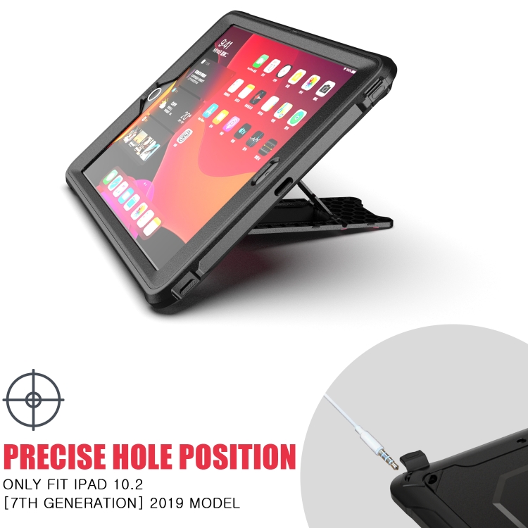 For iPad 10.2 2019 360 Degree Rotation PC + Silicone Protective Case with Holder & Hand-strap(Light Blue) For iPad 10.2 2019 360 Degree Rotation PC + Silicone Protective Case with Holder & Hand-strap(Light Blue)