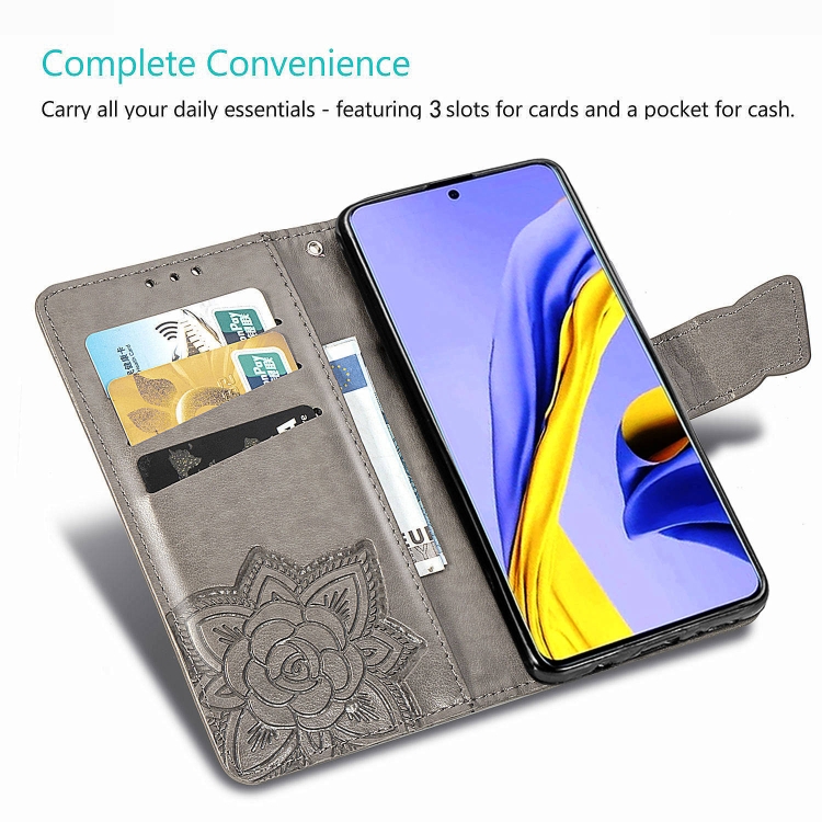 For Galaxy A71 Butterfly Love Flower Embossed Horizontal Flip Leather Case with Bracket / Card Slot / Wallet / Lanyard(Dark Purple) For Galaxy A71 Butterfly Love Flower Embossed Horizontal Flip Leather Case with Bracket / Card Slot / Wallet / Lanyard(Dark Purple)