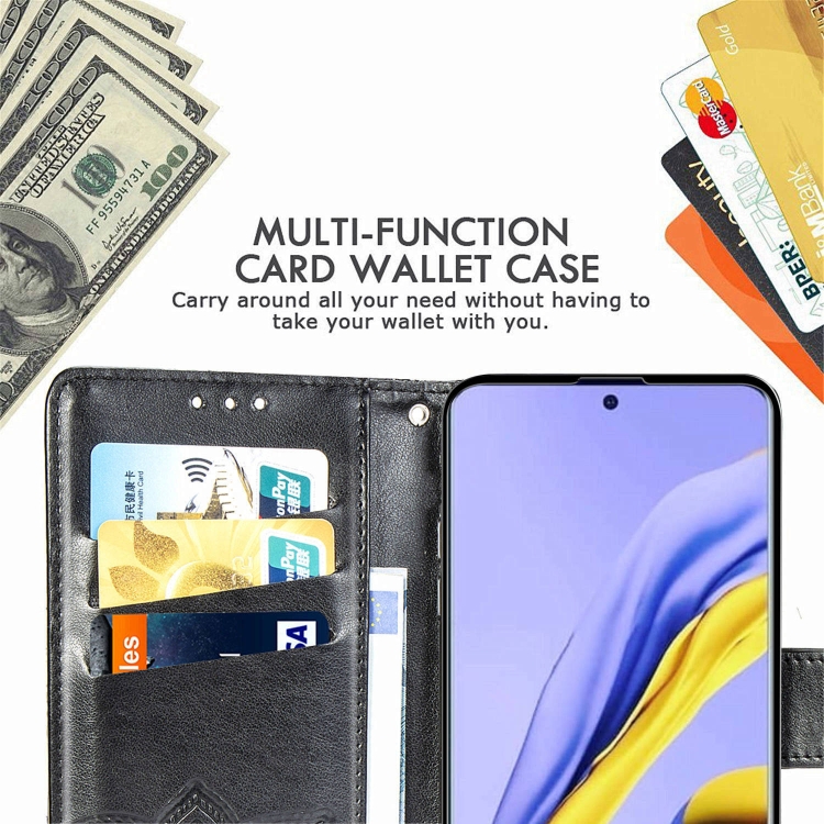 For Galaxy A71 Butterfly Love Flower Embossed Horizontal Flip Leather Case with Bracket / Card Slot / Wallet / Lanyard(Dark Purple) For Galaxy A71 Butterfly Love Flower Embossed Horizontal Flip Leather Case with Bracket / Card Slot / Wallet / Lanyard(Dark Purple)
