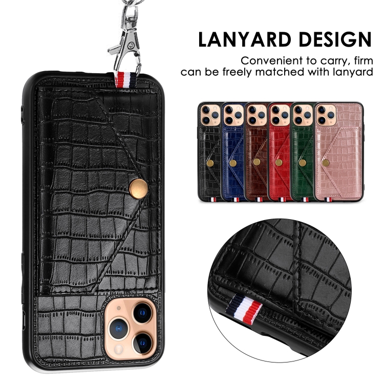 For iPhone 11 Pro Max Crocodile Pattern PU+TPU+PVC Shatter-resistant Mobile Phone Case with Magnetic Invisible Holder & Holder & Card Slots(Sapphire Blue) For iPhone 11 Pro Max Crocodile Pattern PU+TPU+PVC Shatter-resistant Mobile Phone Case with Magnetic Invisible Holder & Holder & Card Slots(Sapphire Blue)