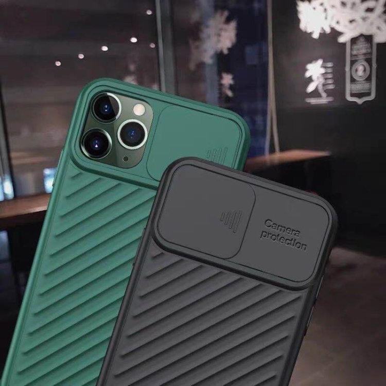 For iPhone X XS Sliding Camera Cover Design Twill Anti-Slip TPU