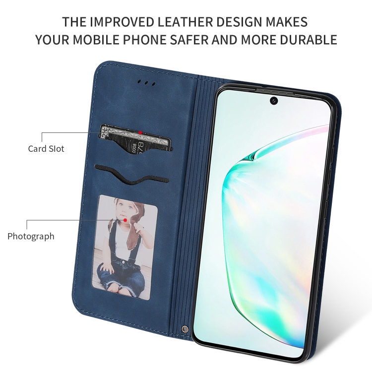 For Galaxy S20 Plus Retro Skin Feel Business Magnetic Horizontal Flip Leather Case(Navy Blue) For Galaxy S20 Plus Retro Skin Feel Business Magnetic Horizontal Flip Leather Case(Navy Blue)