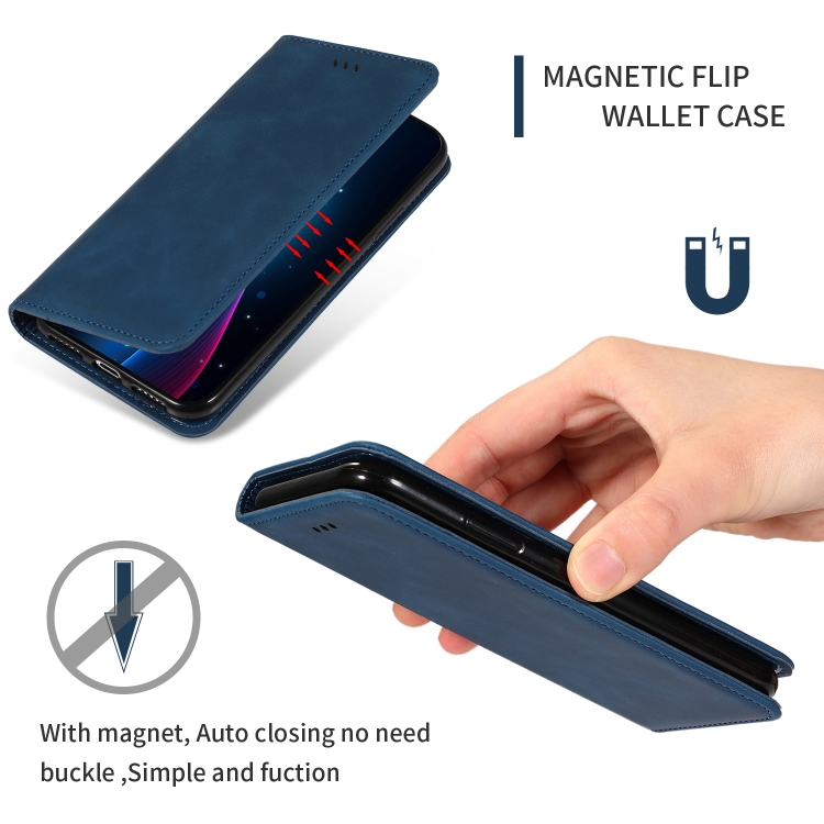For Galaxy S20 Plus Retro Skin Feel Business Magnetic Horizontal Flip Leather Case(Navy Blue) For Galaxy S20 Plus Retro Skin Feel Business Magnetic Horizontal Flip Leather Case(Navy Blue)