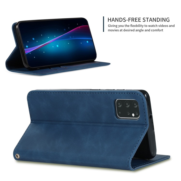 For Galaxy S20 Plus Retro Skin Feel Business Magnetic Horizontal Flip Leather Case(Navy Blue) For Galaxy S20 Plus Retro Skin Feel Business Magnetic Horizontal Flip Leather Case(Navy Blue)