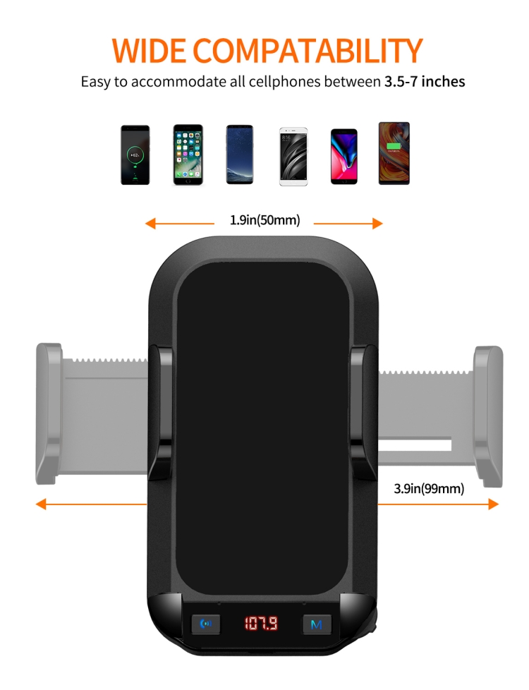 Car Talk Music playback 5.0 Car Bluetooth FM Bracket Car Talk Music playback 5.0 Car Bluetooth FM Bracket