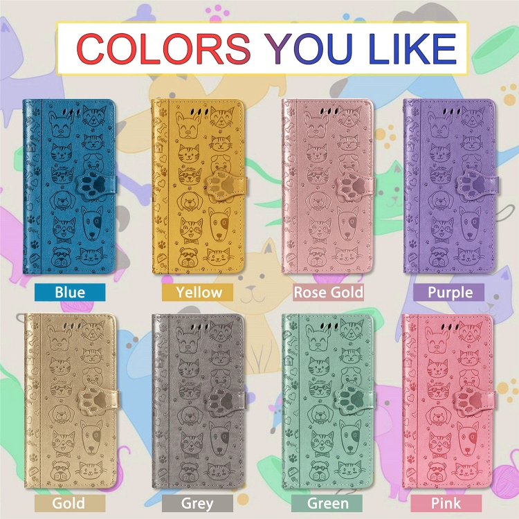 For iPhone 11 Pro Max Cute Cat and Dog Embossed Horizontal Flip PU Leather Case with Holder / Card Slot / Wallet / Lanyard(Yellow) For iPhone 11 Pro Max Cute Cat and Dog Embossed Horizontal Flip PU Leather Case with Holder / Card Slot / Wallet / Lanyard(Yellow)